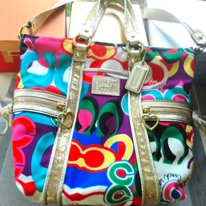 Coach Poppy Pop C Spotlight Tote Shoulder Bag Crossbody